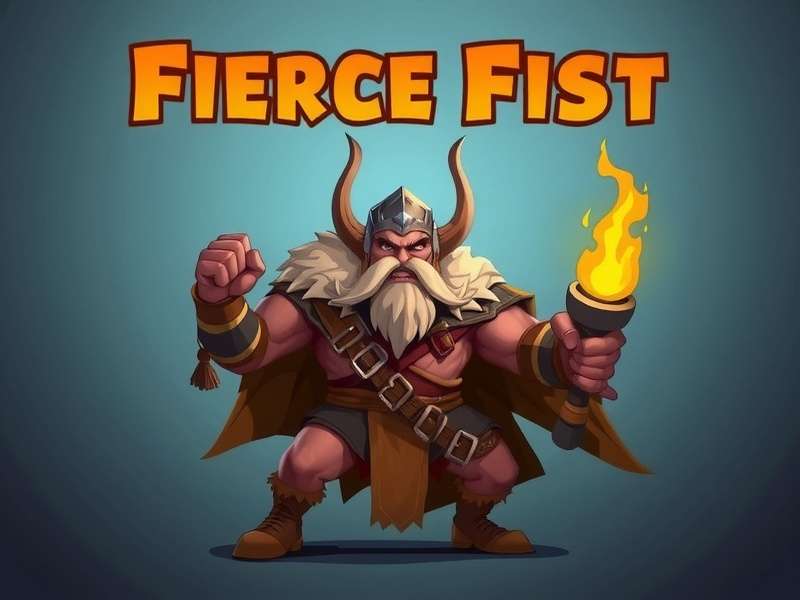 Fierce Fist Loot Warrior Game Banner
